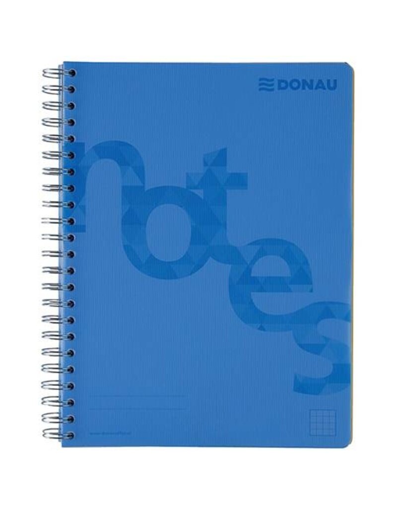 DONAU Collegeblock PP Cover A4 kariert blau DONAU 7525201-10 140BL 80g