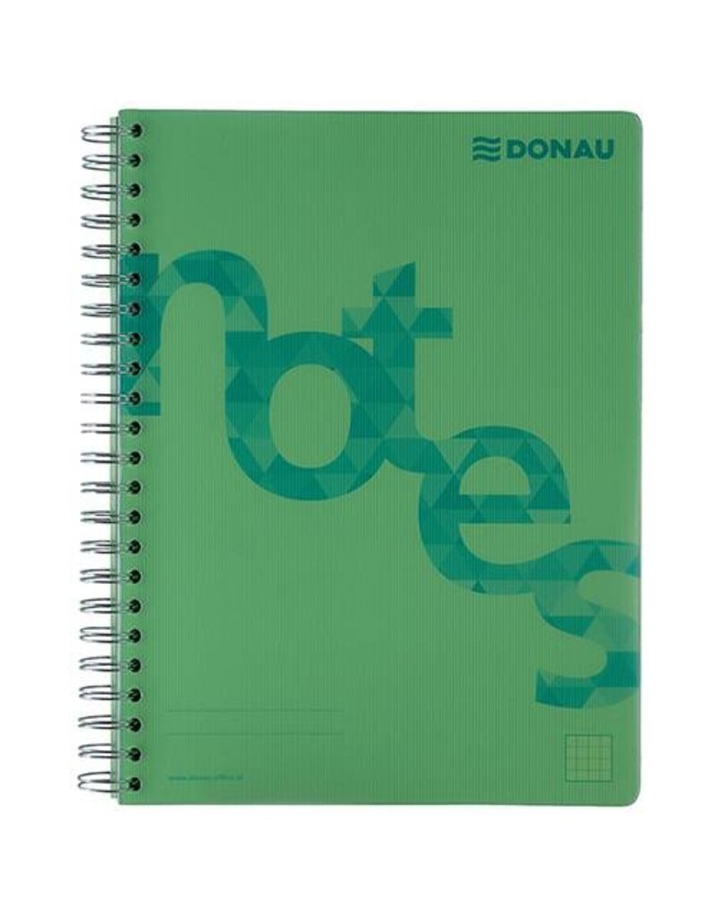 DONAU Collegeblock PP Cover A4 kariert grün DONAU 7525201-06 140BL 80g