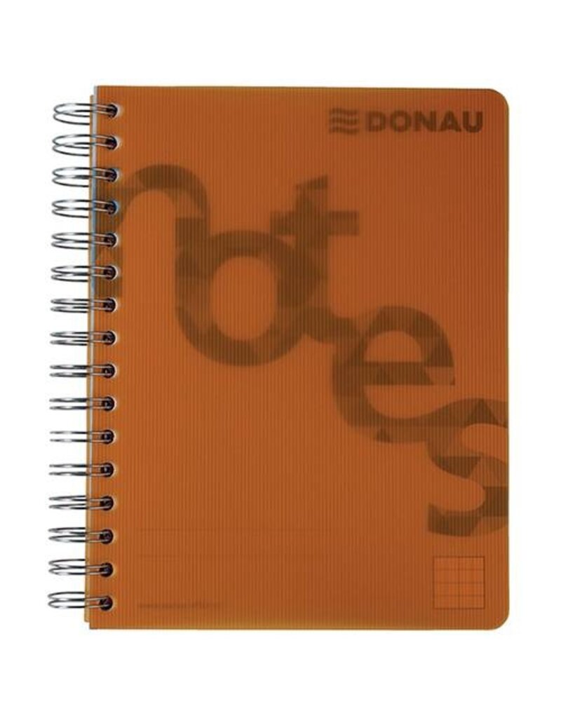 DONAU Collegeblock PP Cover A5 kariert orange DONAU 7526201-12 140BL 80g