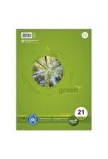 URSUS green Collegeblock A4 80BL liniert 9mm URSUS green 608570010 Recycling 70g