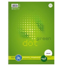 URSUS green Collegeblock A4 80 Blatt dotted URSUS 608573000 70g punktkariert