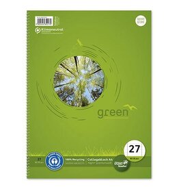 URSUS green Collegeblock A4 80Bl. 27 linie URSUS green 608575010 m. Randl