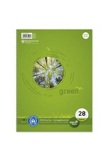 URSUS green Collegeblock A4 80Bl. kariert URSUS green 608575020 Rec.70g 2 Randlin