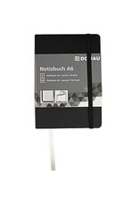 DONAU Notizbuch A6 kariert schwarz DONAU 1346100-01 Softcover
