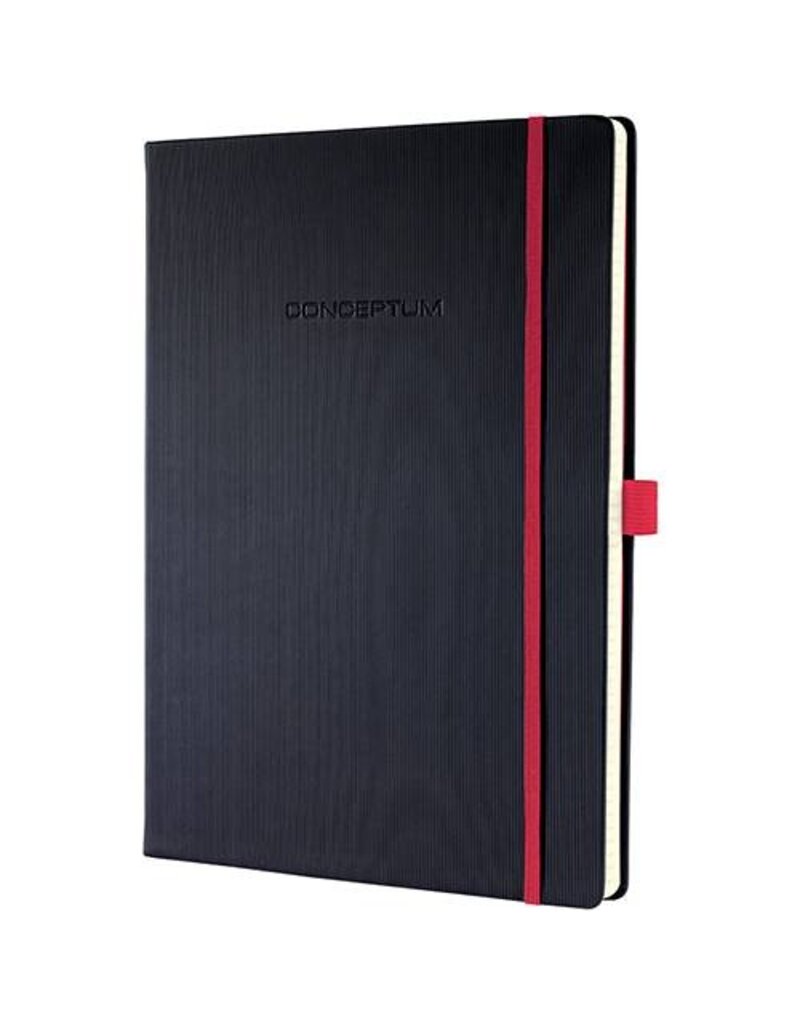 SIGEL Notizbuch ca.A4 kariert schwarz SIGEL CO660 Conceptum Red Edition