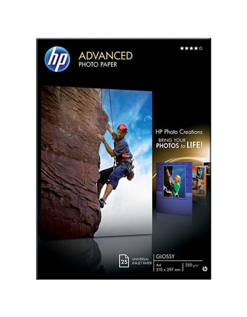 HP Fotopapier 25BL glossy HP P Q5456A   A4 250g