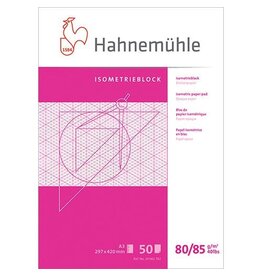 HAHNEMÜHLE Isometrieblock A3 80/85g blau HAHNEMÜHLE 10 662 762 50 Blatt