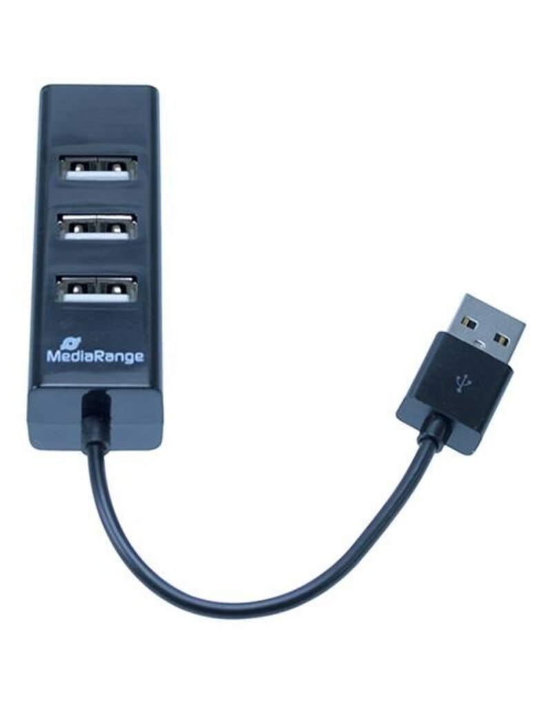 MEDIARANGE Verteiler USB 2.0 4fach schwarz MEDIARANGE MRCS502