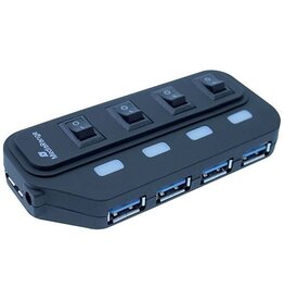 MEDIARANGE USB-Hub 3.0  1:4 schwarz MEDIARANGE MRCS505