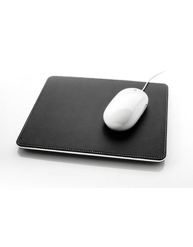 SIGEL Mausmatte Lederimitat schwarz/weiß SIGEL SA105 EYE:STYLE