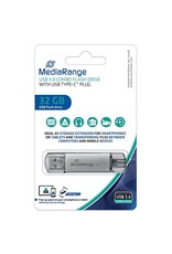 MEDIARANGE USB Stick 3.0+TypeC 2in1 inkl URA MEDIARANGE MR936 32GB Kombo