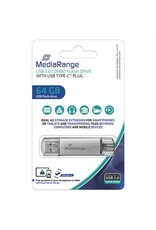 MEDIARANGE USB Stick 3.0+TypeC 2in1 inkl URA MEDIARANGE MR937 64GB Kombo