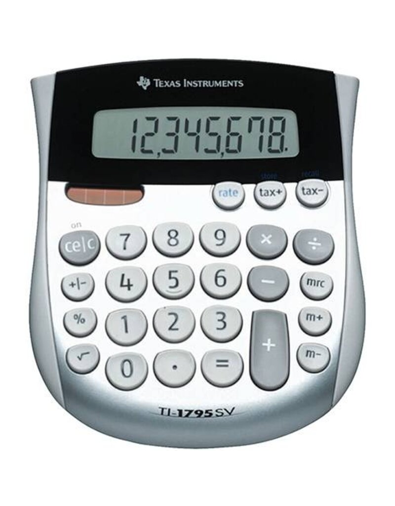 TEXAS Tischrechner silber-schwarz TEXAS TI1795 SV