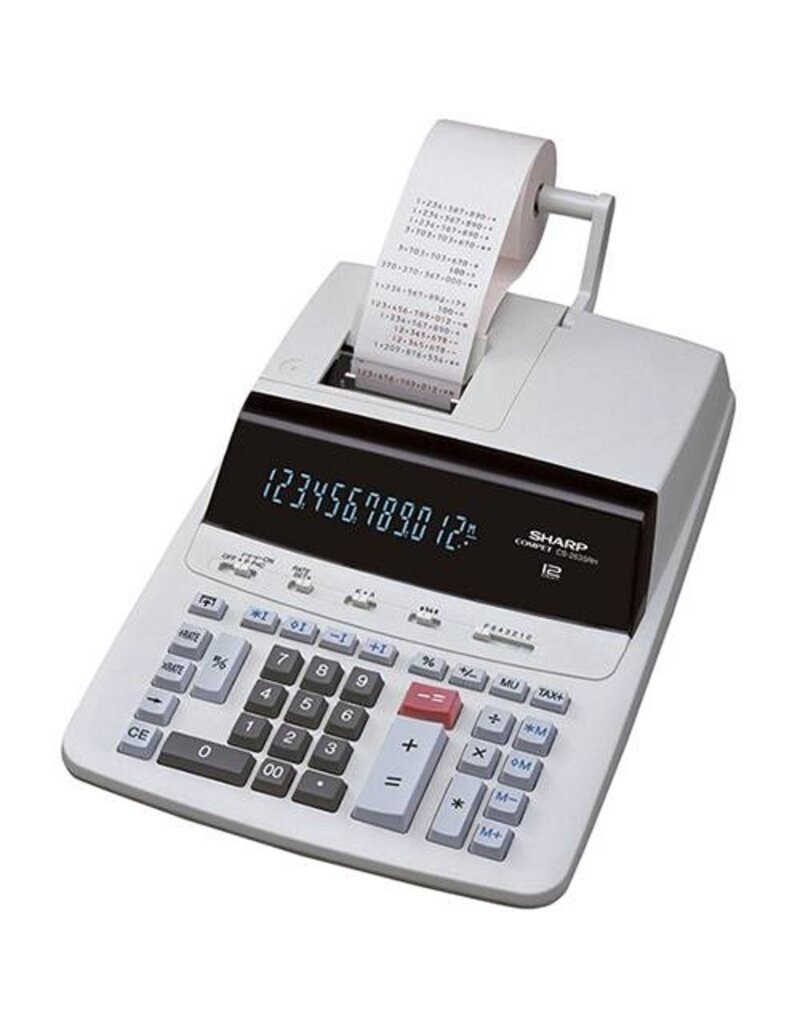 Sharp Tischrechner 12-stellig grau SHARP SH-CS2635RHGYSE druckend