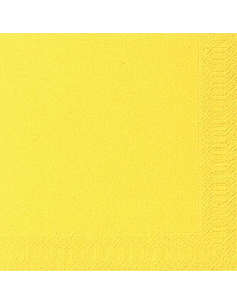 DUNI Serviette Zelltuch  gelb DUNI 104059 3lag.  33 cm
