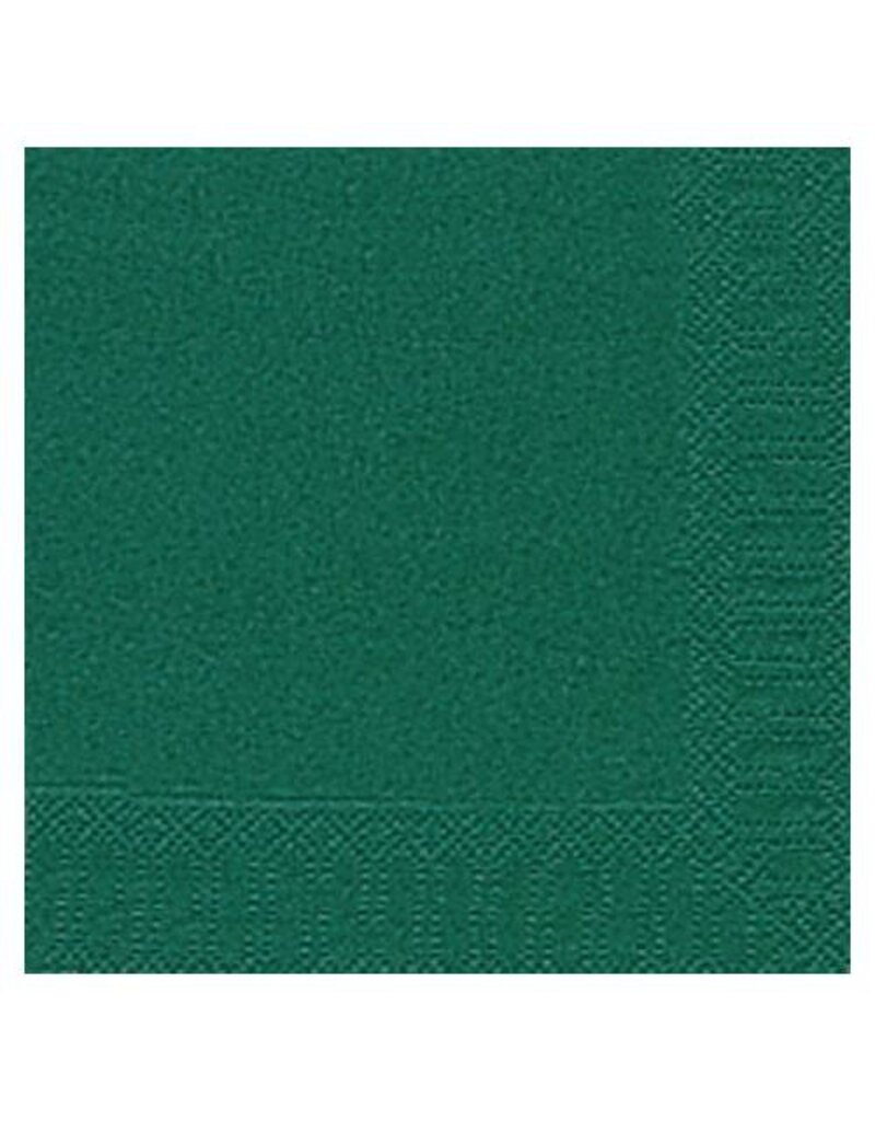 DUNI Serviette Zelltuch  dunkelgrün DUNI 104049 3lag.  33 cm