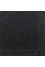 DUNI Serviette Zelltuch  schwarz DUNI 150327 3lag.  33 cm