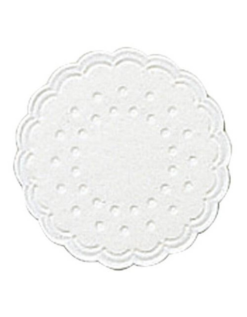 DUNI Tassenuntersetzer 25ST weiß DUNI 353458 D7,5cm  Zelltuch