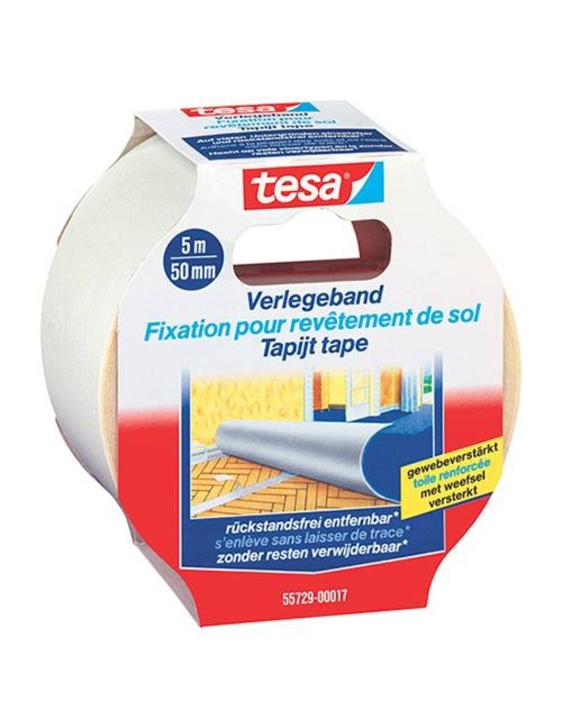 TESA Verlegeband ablösbar weiß TESA 55729-00017-11 50mm x5m