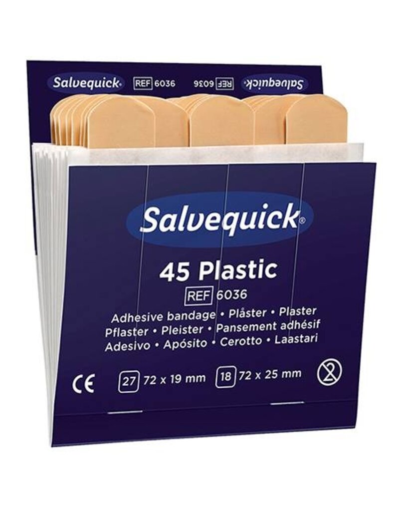 SALVEQUICK Pflaster wasserabweisend 6 Nachf. je45ST SALVEQUICK REF6036 248445