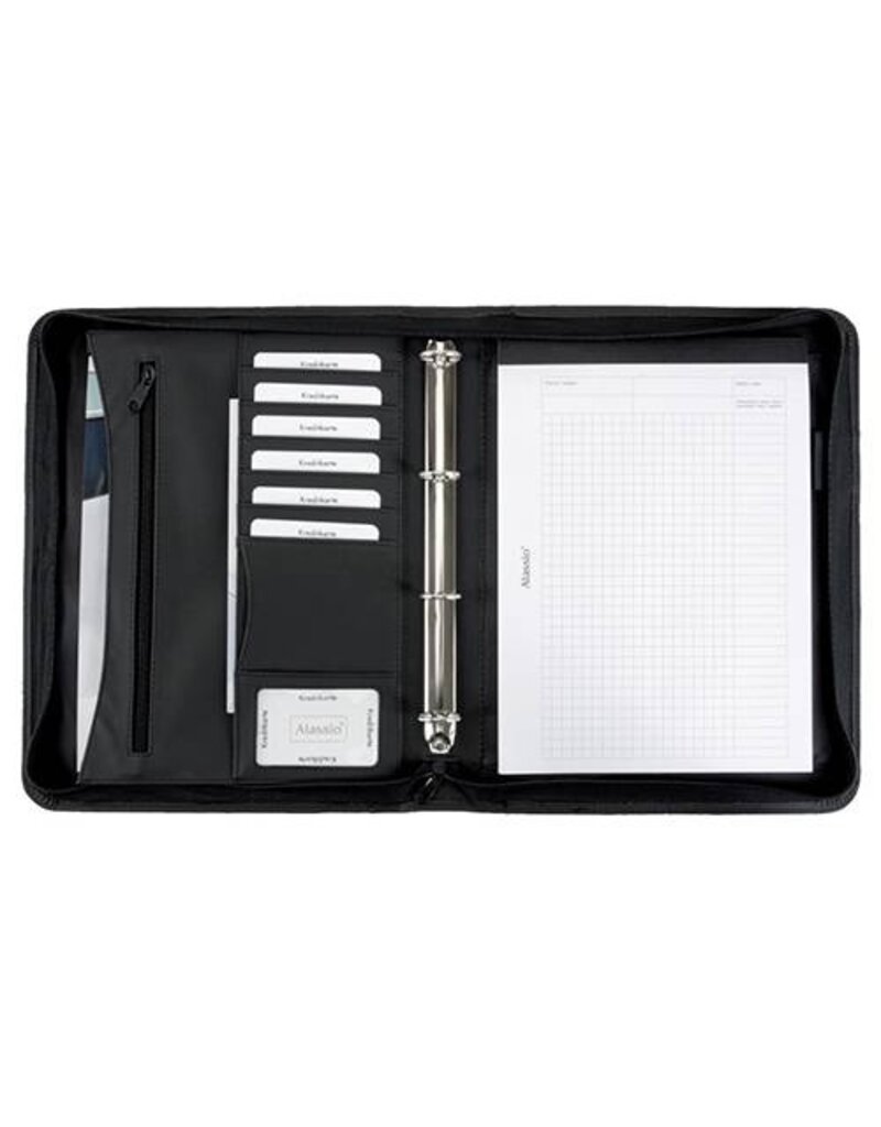 ALASSIO Schreibmappen Set schwarz ALASSIO 30060 35x26,5cm Office Set