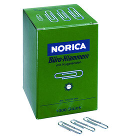 NORICA Büroklammer 32mm1000ST verzink NORICA 2220 glatt