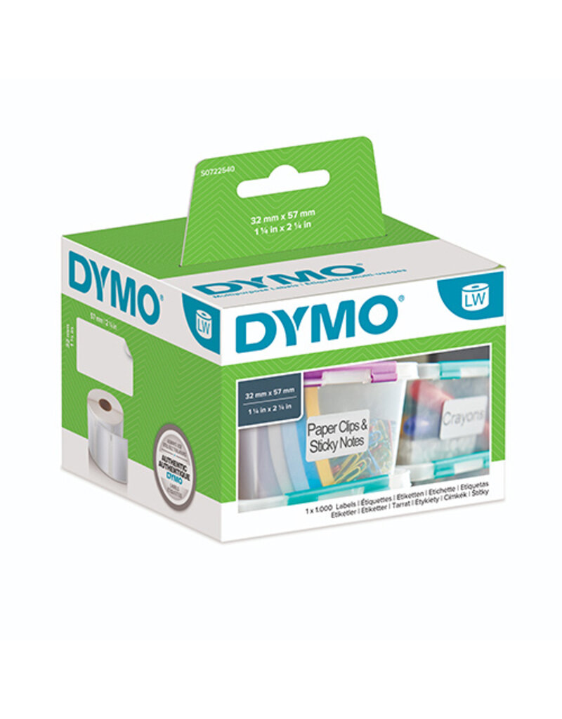 DYMO Thermoetikette 1000ST weiß DYMO S0722540 11354