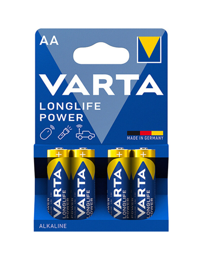 VARTA Batterie AA/LR6 4ST Longlife Power blau VARTA 04906 121 414 Mignon