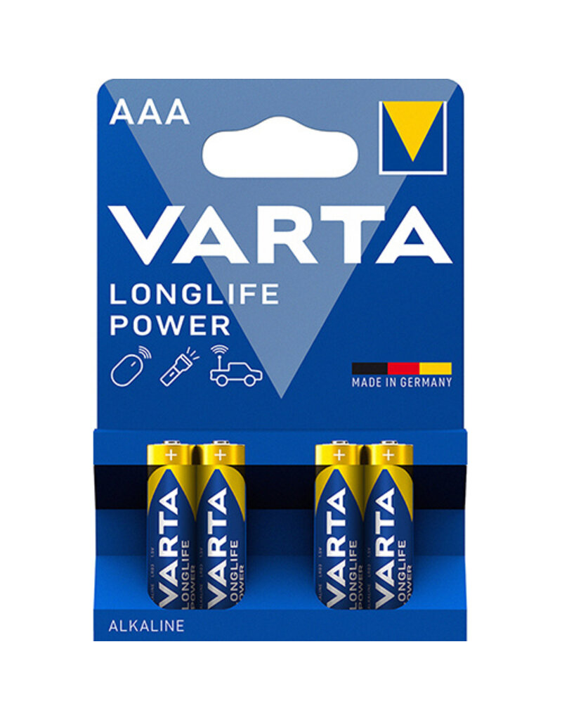 VARTA Batterie AAA/LR03 4ST Longlife Power VARTA 04903 121 414 Micro