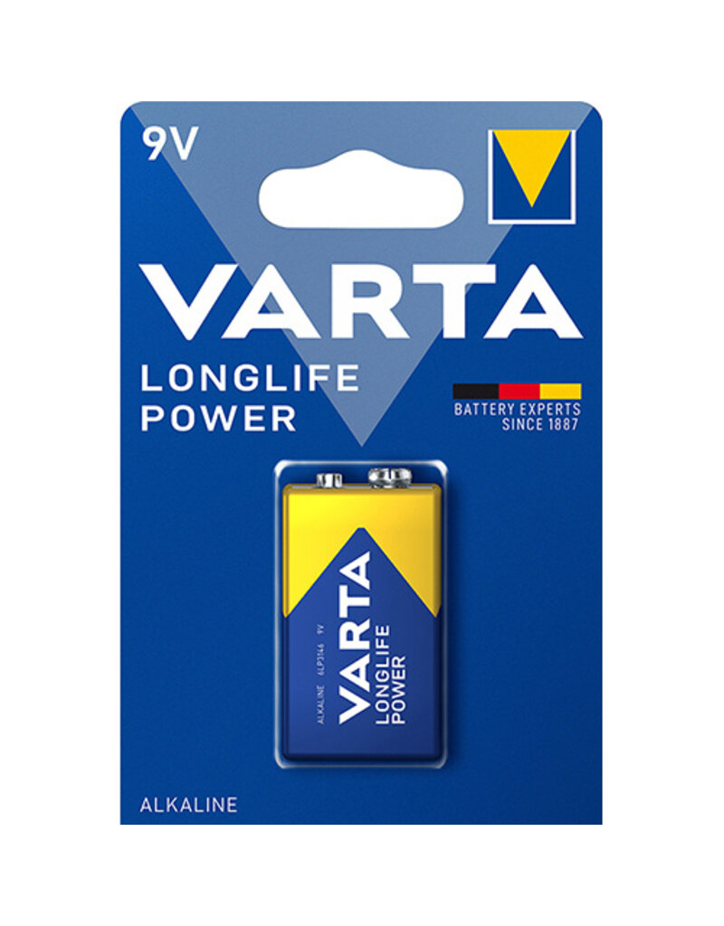 VARTA Batterie 9V/6LR61 9V 1ST Longlife Power VARTA 04922 121 411 E-Block
