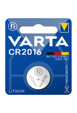 VARTA Knopfzellen-Batterie CR2016 silber VARTA 06016 101 401 Lithium