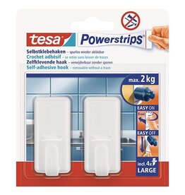 TESA Powerstrips 2Haken cl weiß TESA 58010-00044-01 Large 2kg