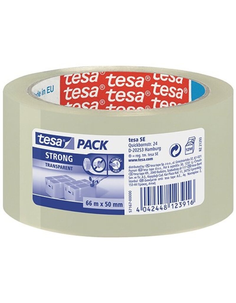 TESA Verpackungsband PPL transparent TESA 57167-00000-07 50mm x66m