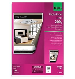 SIGEL Laser Fotopapier 200BL h`weiß SIGEL LP344 200g  A4