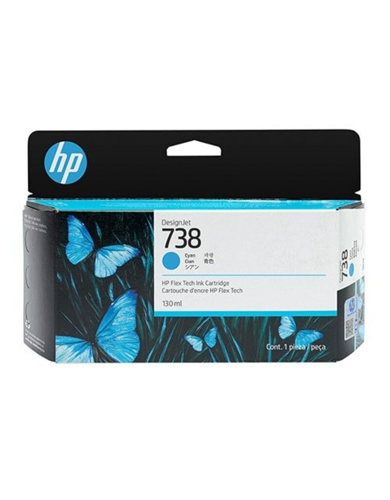HP HP 738 (498N5A) ink cyan 130ml (original)