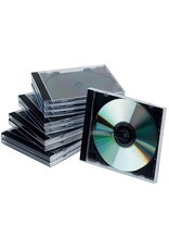 Q-CONNECT CD-Leerhülle 10ST Jewel schwarz/transp. Q-CONNECT KF02209