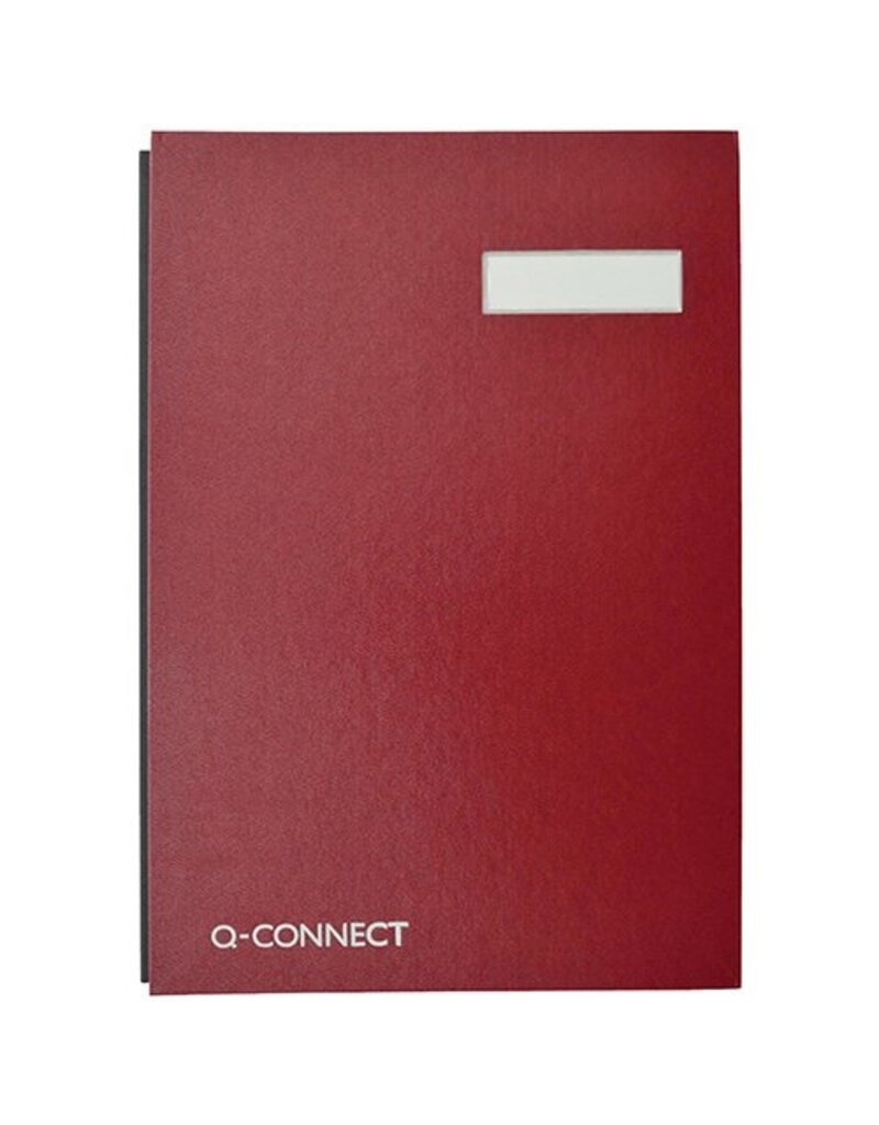 Q-CONNECT Unterschriftsbuch 20F. rot Q-CONNECT KF31011   Kunstst