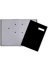 Q-CONNECT Unterschriftsbuch 20F. schwarz Q-CONNECT KF31014   Kunstst