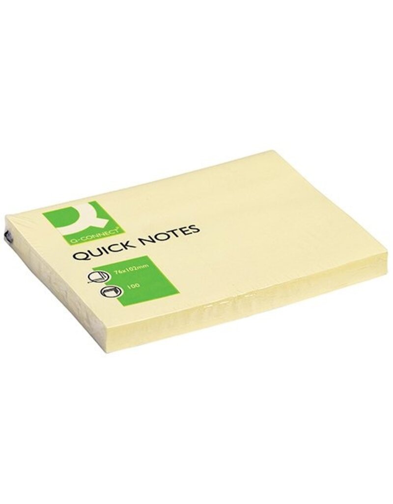 Q-CONNECT Haftnotizblock 100BL gelb Q-CONNECT KF01410 76x102mm [12st]
