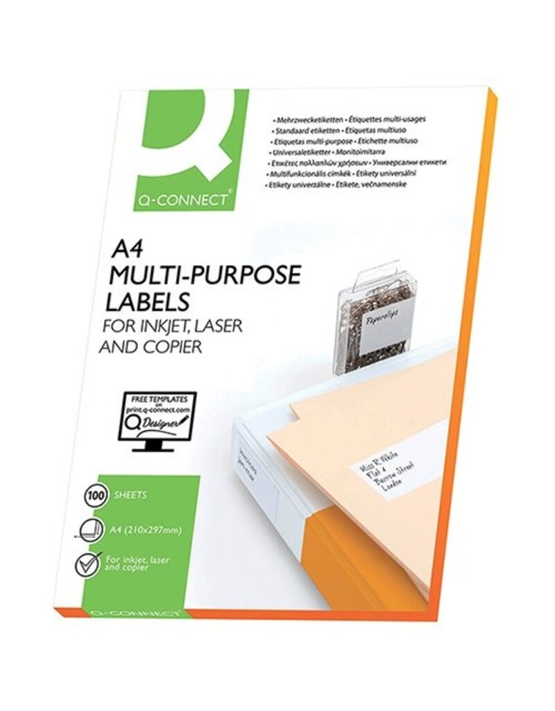 Q-CONNECT Universaletiketten 105x42,3 weiß Q-CONNECT KF10656