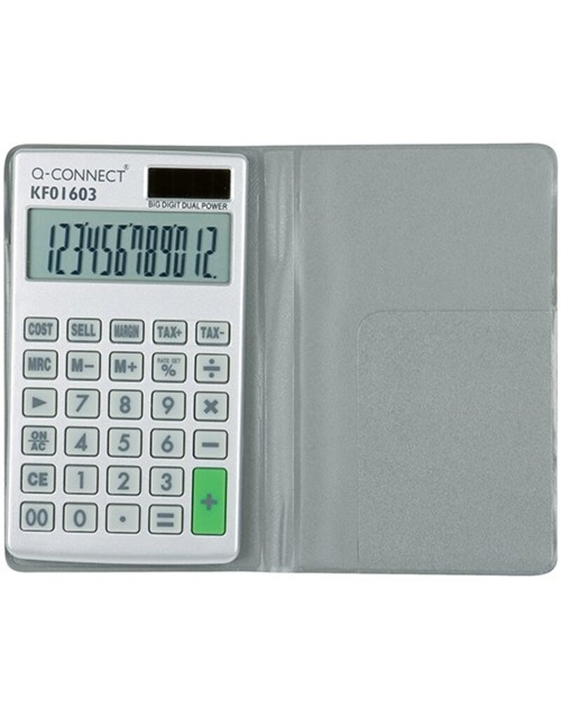 Q-CONNECT Taschenrechner Solar Q-CONNECT KF01603 12-stellig
