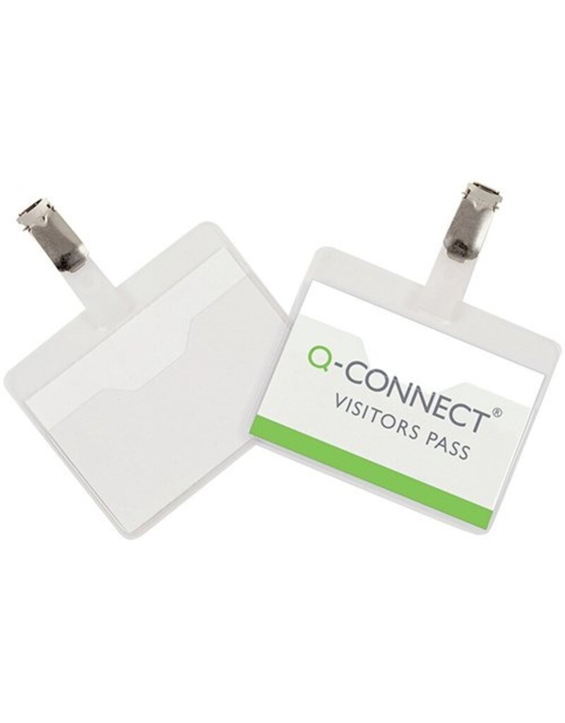Q-CONNECT Namensschild m.Clip 25ST Q-CONNECT KF01560 60x90mm