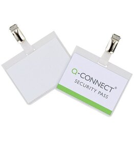 Q-CONNECT Namensschild m.Clip 25ST Q-CONNECT KF01562 60x90mm