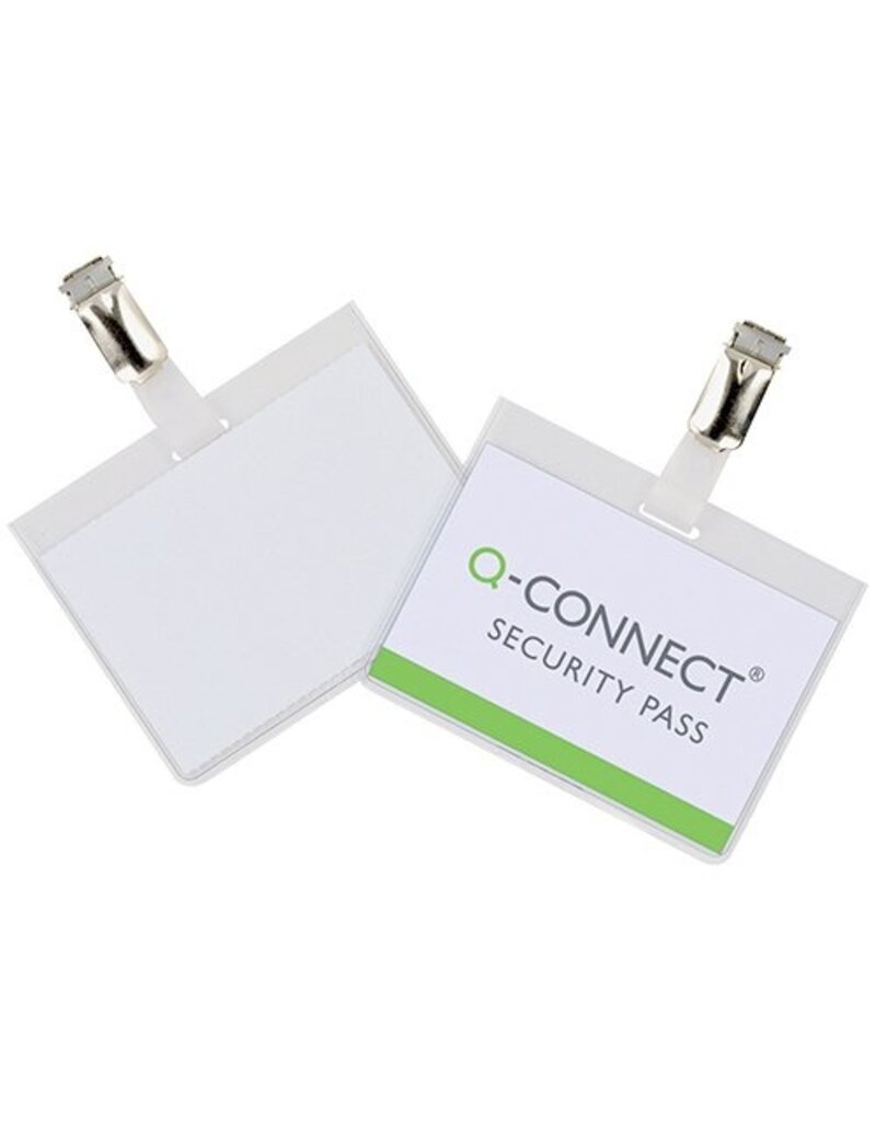 Q-CONNECT Namensschild m.Clip 25ST Q-CONNECT KF01562 60x90mm