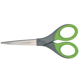 Q-CONNECT Schere 17cm Spitz grau/grün Q-CONNECT KF03986 Elite