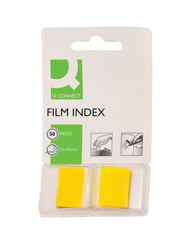 Q-CONNECT Index 50BL gelb Q-CONNECT KF03634 25x45mm