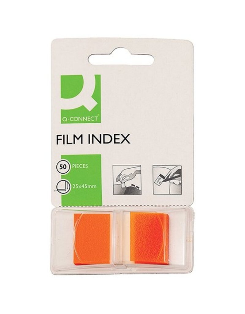 Q-CONNECT Index 50BL orange Q-CONNECT KF03636 25x45mm