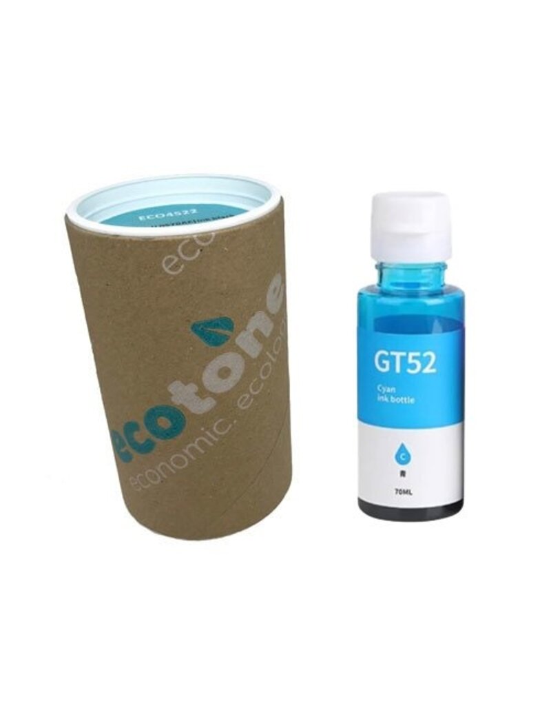Ecotone Ecotone ink (replaces HP GT52 M0H54AE) cyan 8K NC