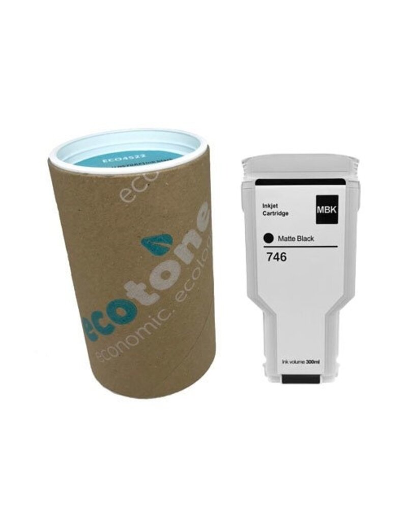Ecotone Ecotone ink (replaces HP 746 P2V83A) matte black 300ml CC