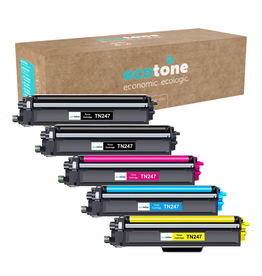 Ecotone Ecopack (Replaces Brother TN-247 toner) 2xBL + 1xCMY